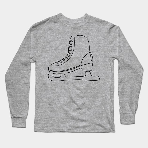 One line skate T-Shirt Long Sleeve T-Shirt by COLeRIC